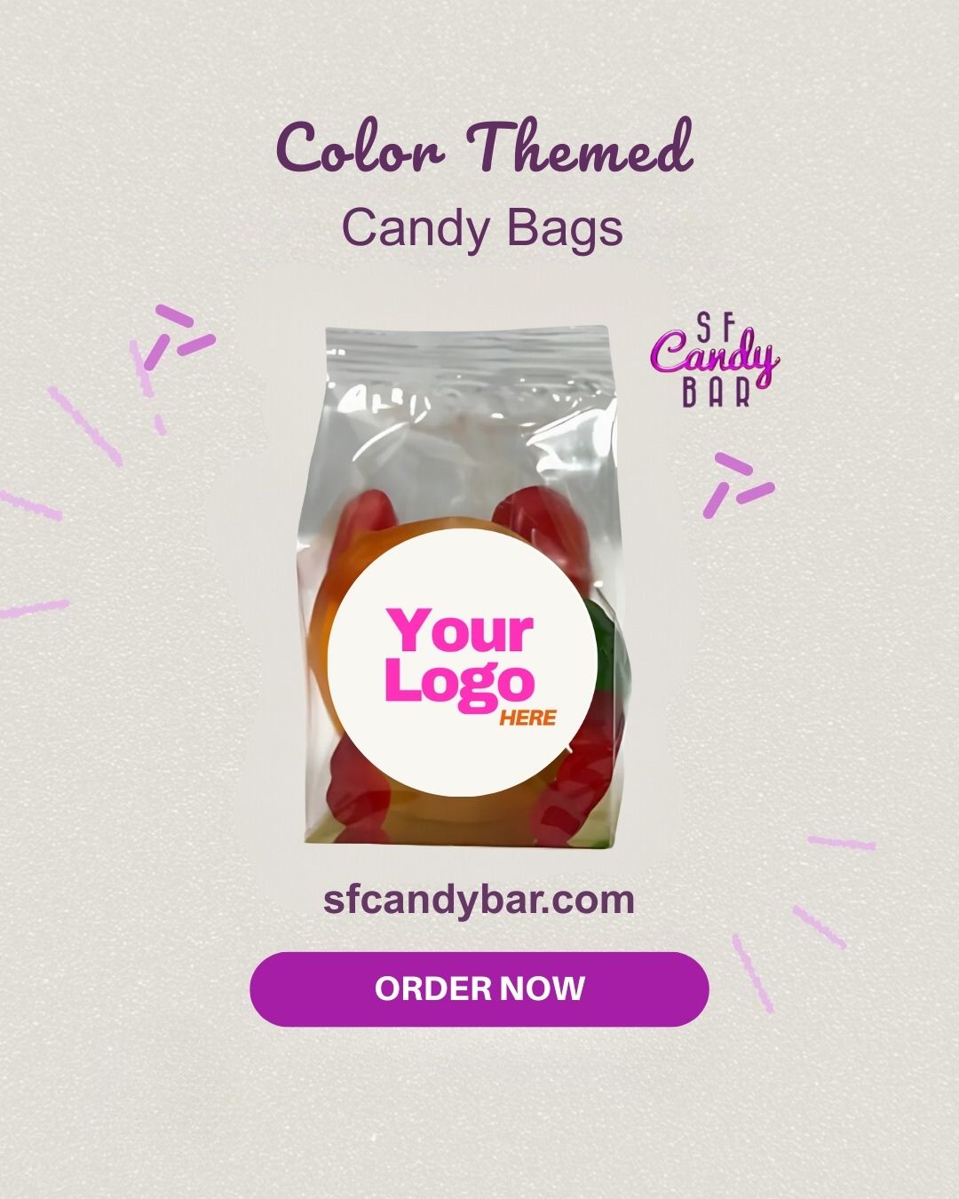 Color Themed Candy Bag